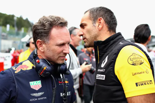 Christian Horner and renault boss