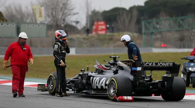 Haas red flag