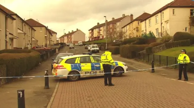 Police at Dykemuir Street