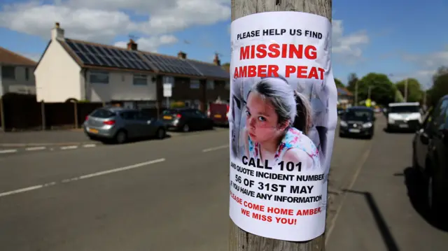 Poster for missing Amber Peat