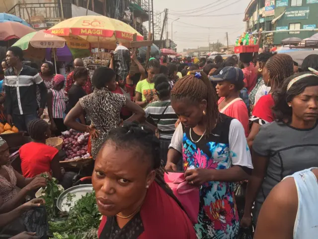 People in the market