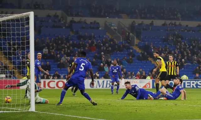 Troy Deeney scores their fifth goal