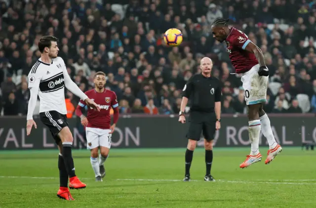 Michail Antonio scores