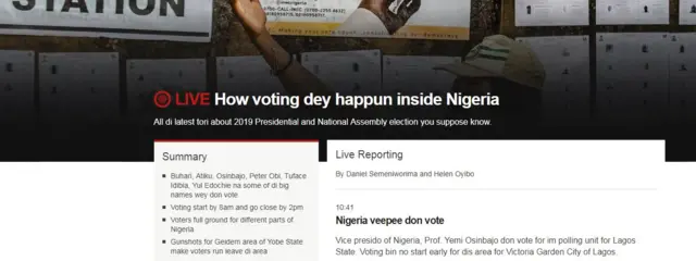 Pidgin live page