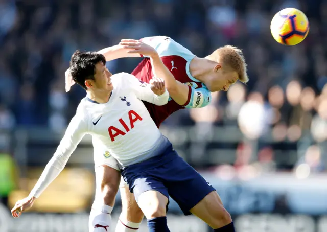 Son Heung-Min and Ben Mee