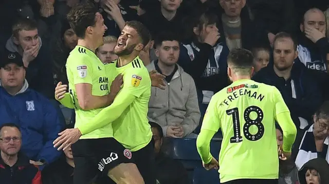 Sheffield United celebrate