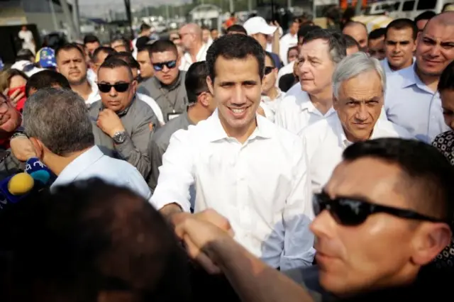 Juan Guaidó arrives in Cucuta, Colombia