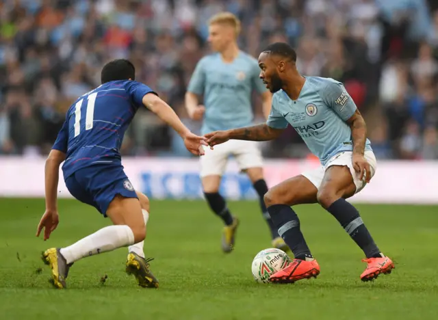 Raheem Sterling and Pedro