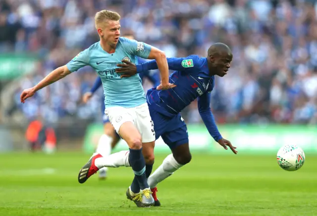 Oleksander Zinchenko and N'Golo Kante