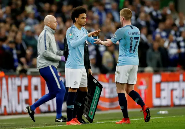 Kevin de Bruyne and Leroy Sane