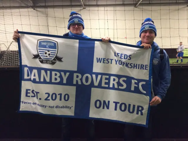 Danby Rovers supporters at the FA People's Cup