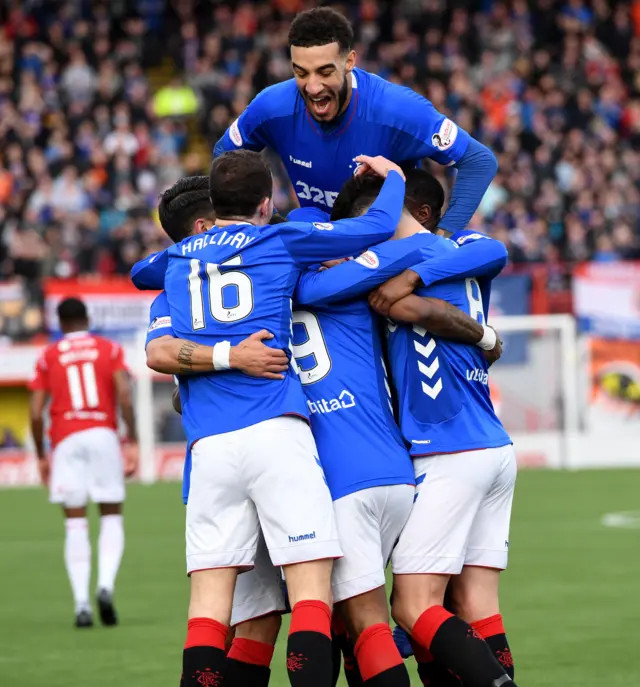 Rangers celebrate