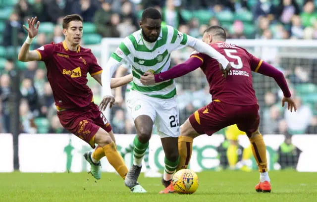 Motherwell and Celtic players