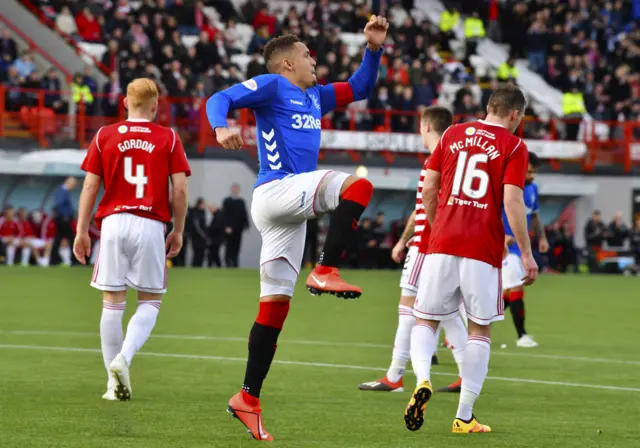 James Tavernier celebrates