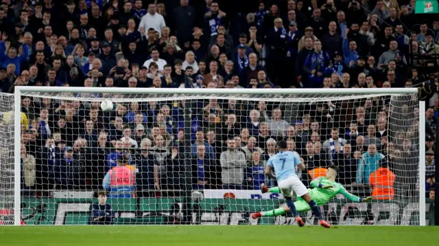 Raheem Sterling and Kepa Arrizabalaga