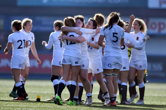 England celebrate