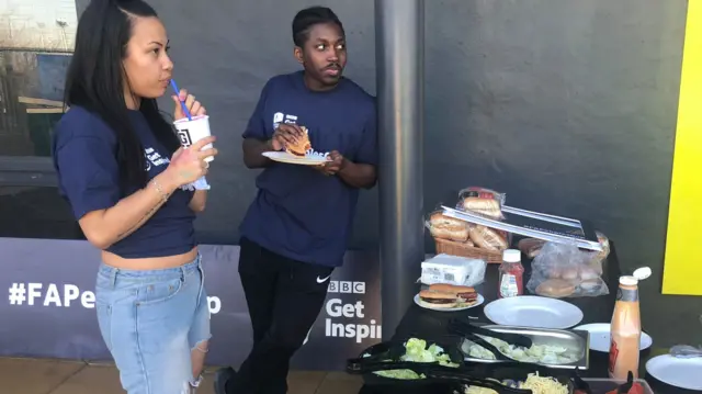 BBQ action at FA People's CUp venue in Wembley