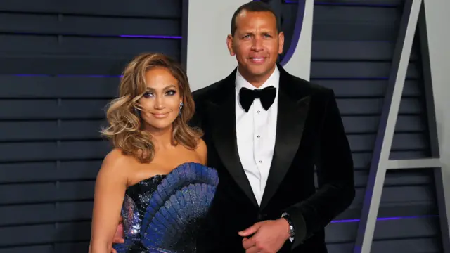 Jennifer Lopez and Alex Rodriguez.