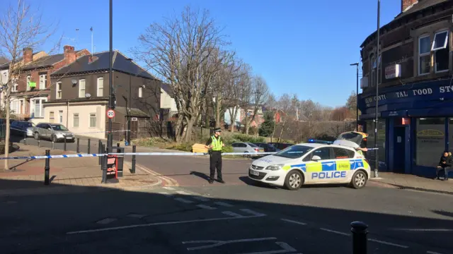 Police at a road