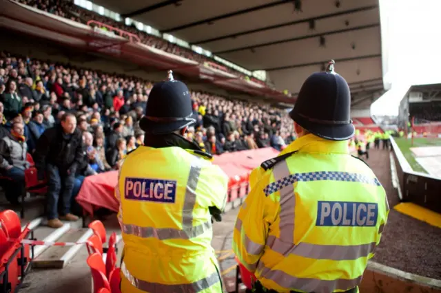 Police at a match