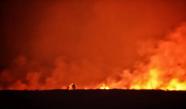 Fire on Saddleworth Moor