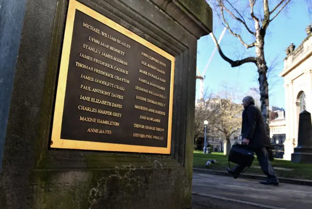 Pub bombings plaque