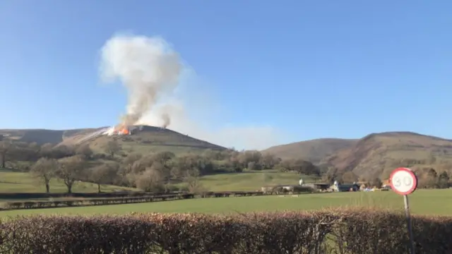 Fire on Long Mynd