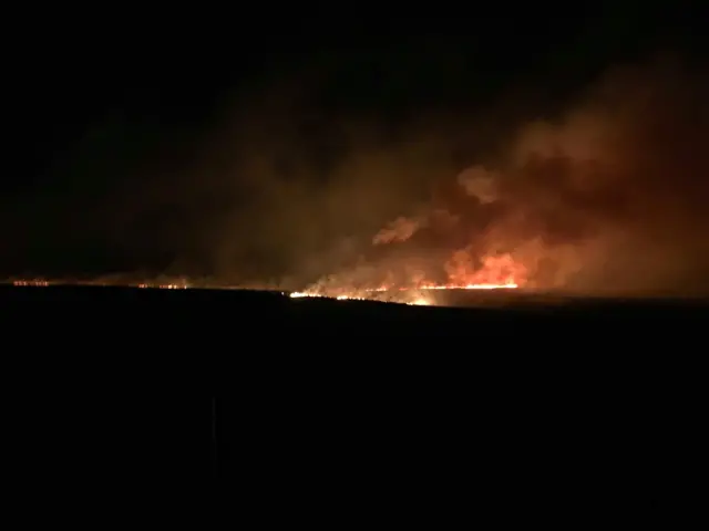 Fire on Saddleworth Moor