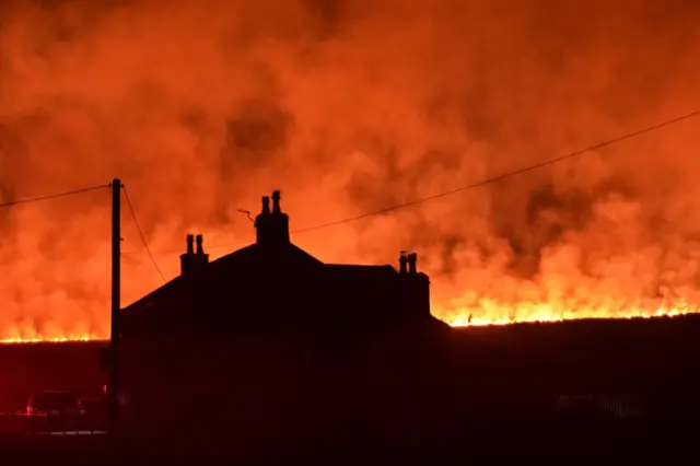 Fire on Saddleworth Moor