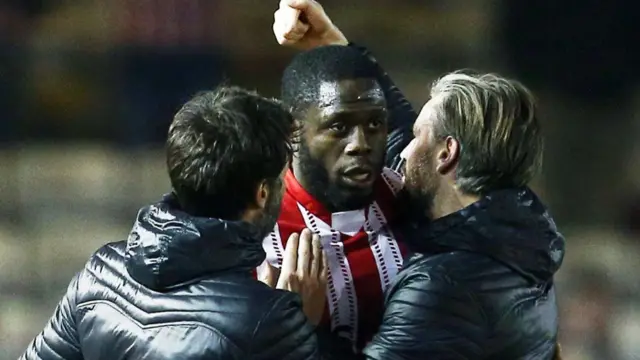 Lincoln City striker John Akinde