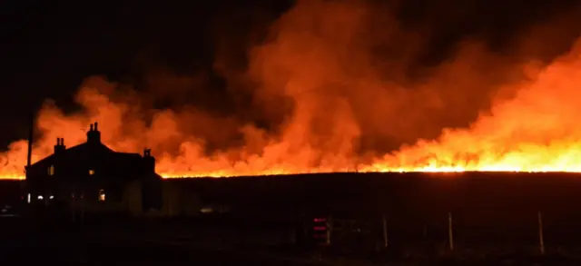 Marsden Moor fire