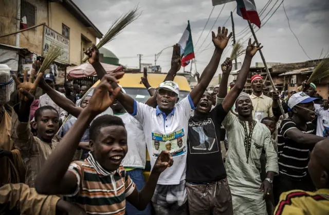 Buhari supporters celebrate in Kano