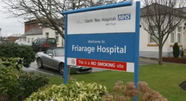 Friarage hospital sign