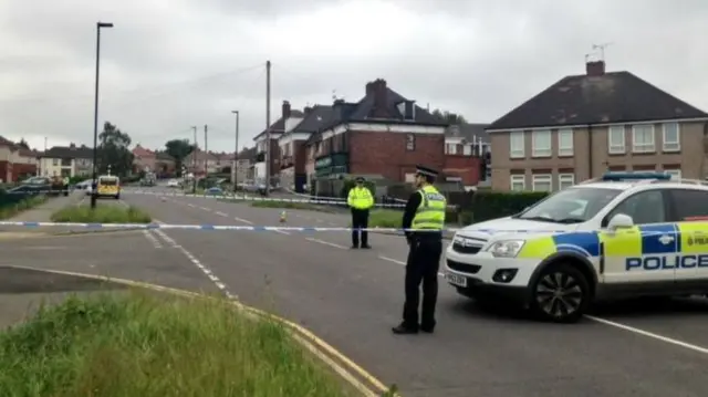 A shooting in Woodthorpe