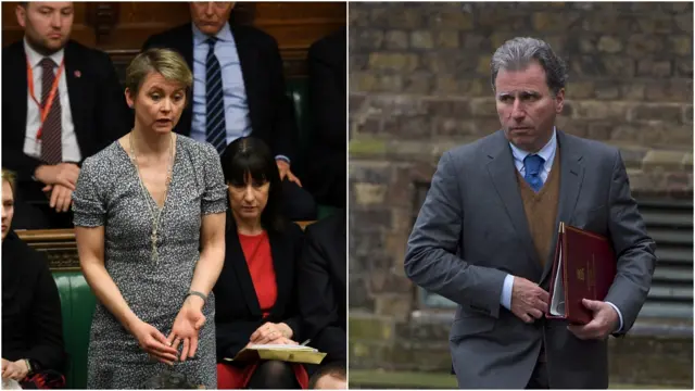 Yvette Cooper and Oliver Letwin