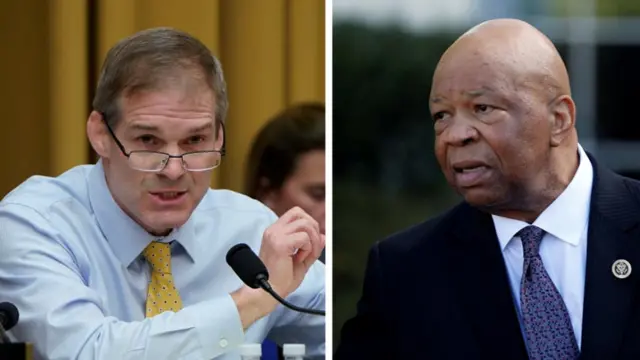 Democrat Elijah Cummings (right) and Republican Jim Jordan (left) l