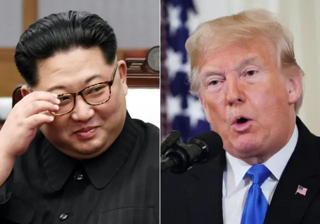 Mr Kim and Mr Trump