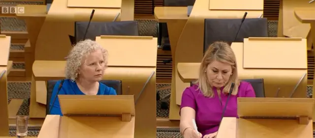 Labour MSPs Claire Baker and Pauline McNeill