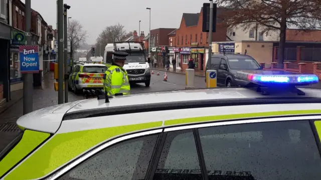 Crime scene in Station Street