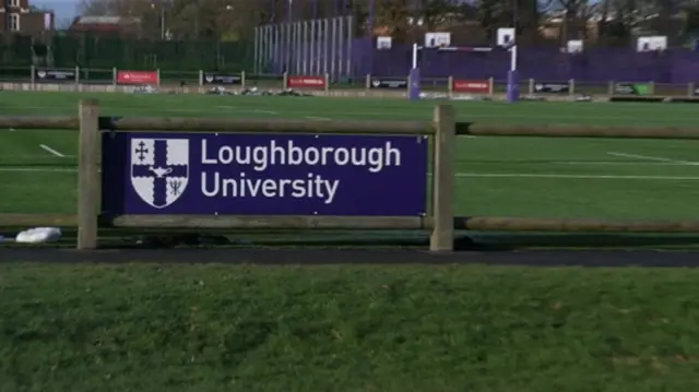 Loughborough University sign