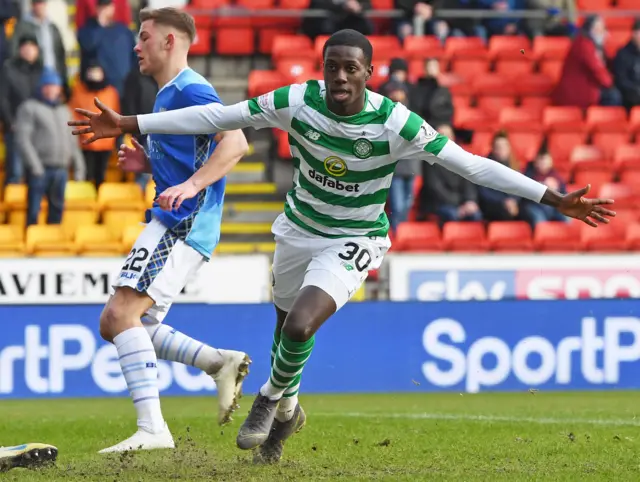 Celtic substitute Timothy Weah