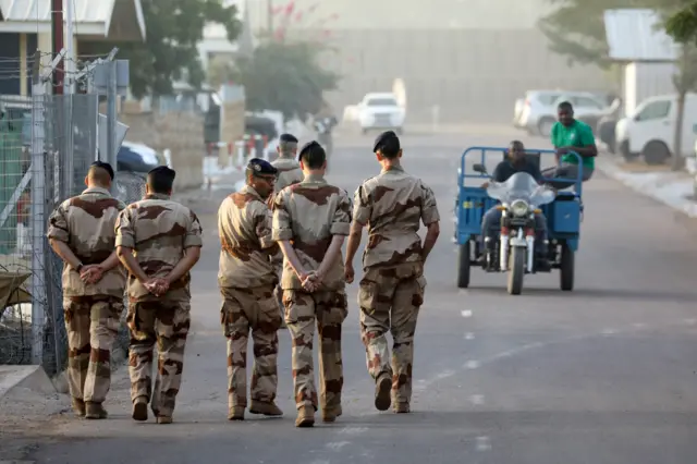 French troops in N'Djamena