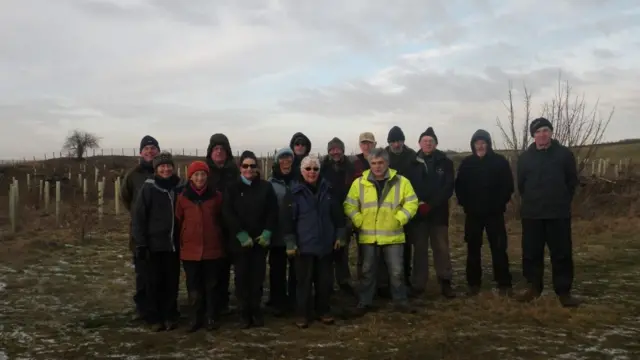 Volunteer tree planters