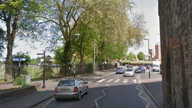 Zebra crossing on Croft Road