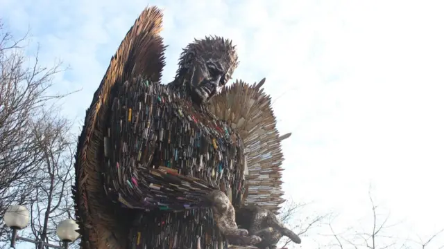 The Knife Angel statue