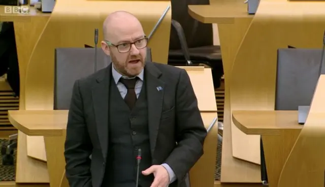 Scottish Green co-convener Patrick Harvie