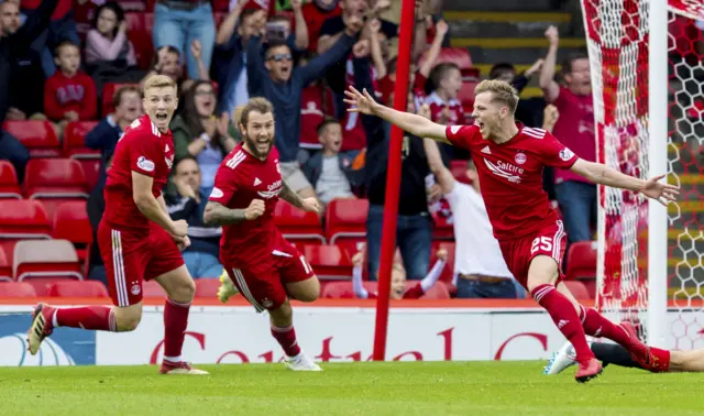 Bruce Anderson snatched a late draw for Aberdeen on Rangers' last visit to Pittodrie