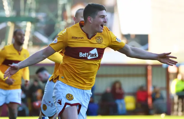 Jake Hastie scored two first-half goals in Saturday's 3-0 win over Livingston