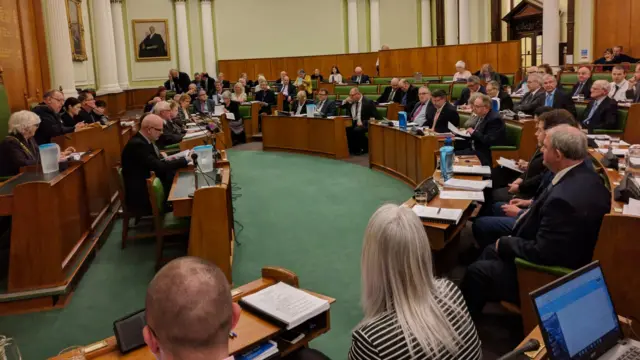 Councillors at the meeting