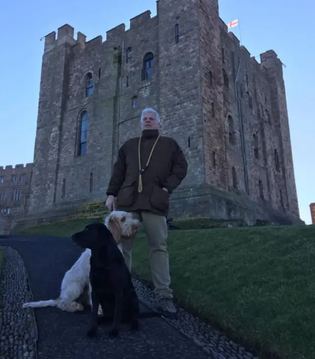 Francis with dogs